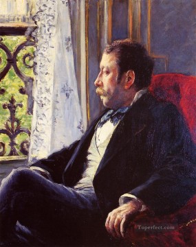  Caillebotte Lienzo - Retrato de un hombre Gustave Caillebotte